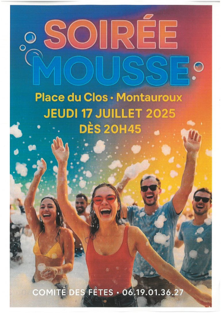 Soirée Mousse jeudi 17 juillet 2025