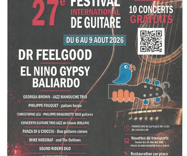 27ème FESTIVAL INTERNATIONAL DE GUITARE