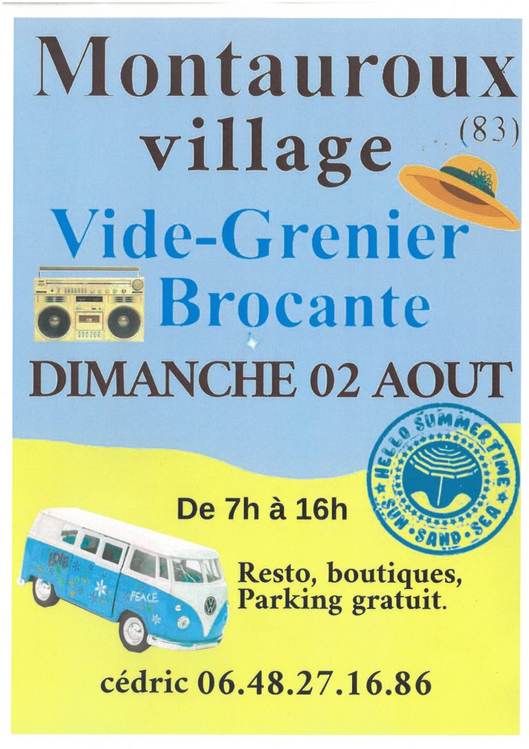 Vide Grenier au village de MONTAUROUX