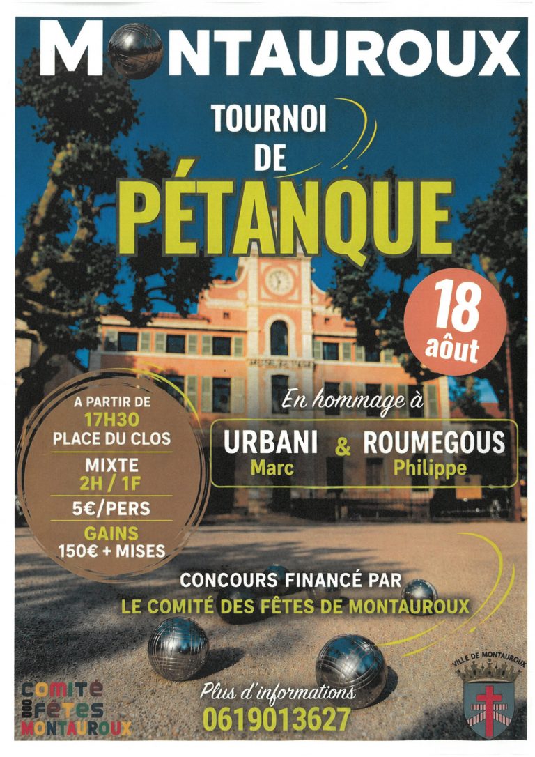Tournoi de Pétanque