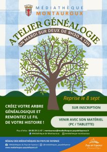 Atelier Généalogie à la Médiathèque