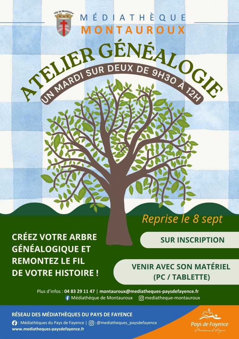 Atelier Généalogie à la Médiathèque